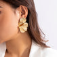 A&A Geometric Petal Flower Stud Earrings