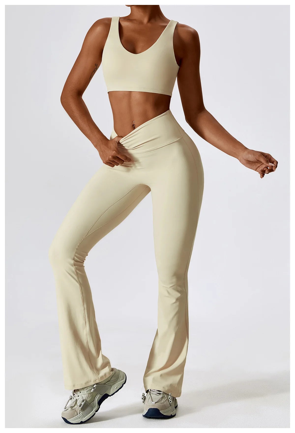 A&A Flexi Flare Leggings & Halter Tank Top Set