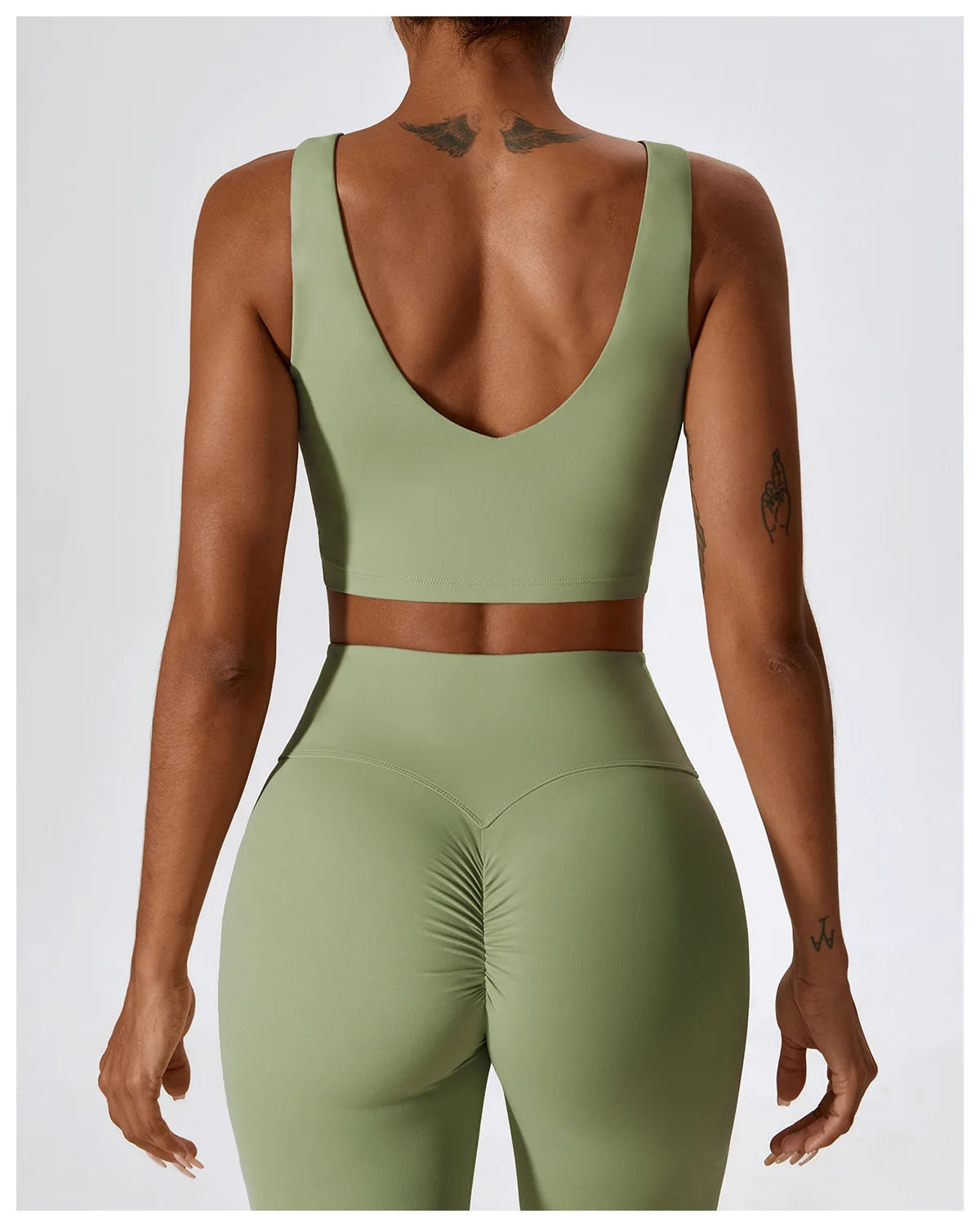 A&A Flexi Flare Leggings & Halter Tank Top Set