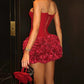 A&A Red Rose Mini Corset Dress