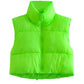 A&A High Neck Padded Cropped Gilet