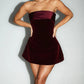 A&A Strapless A-Line Mini Dress