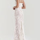 A&A Elegant Lace Long Sleeve Maxi Dress