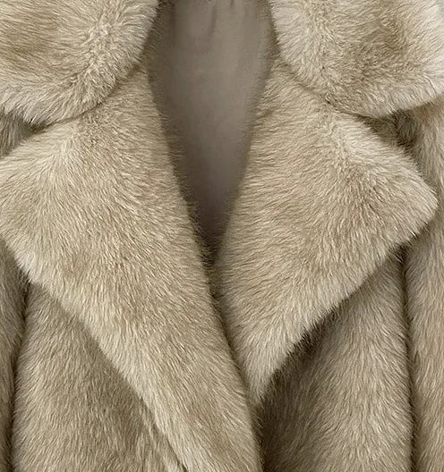 A&A Arsha Faux Fur Collar Coat