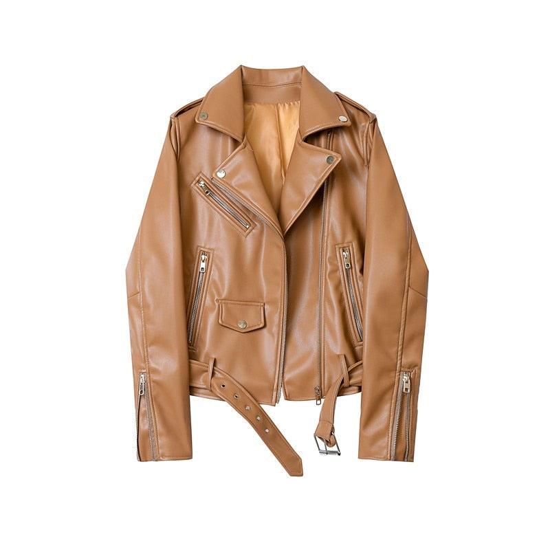 A&A Belted Leather Jacket