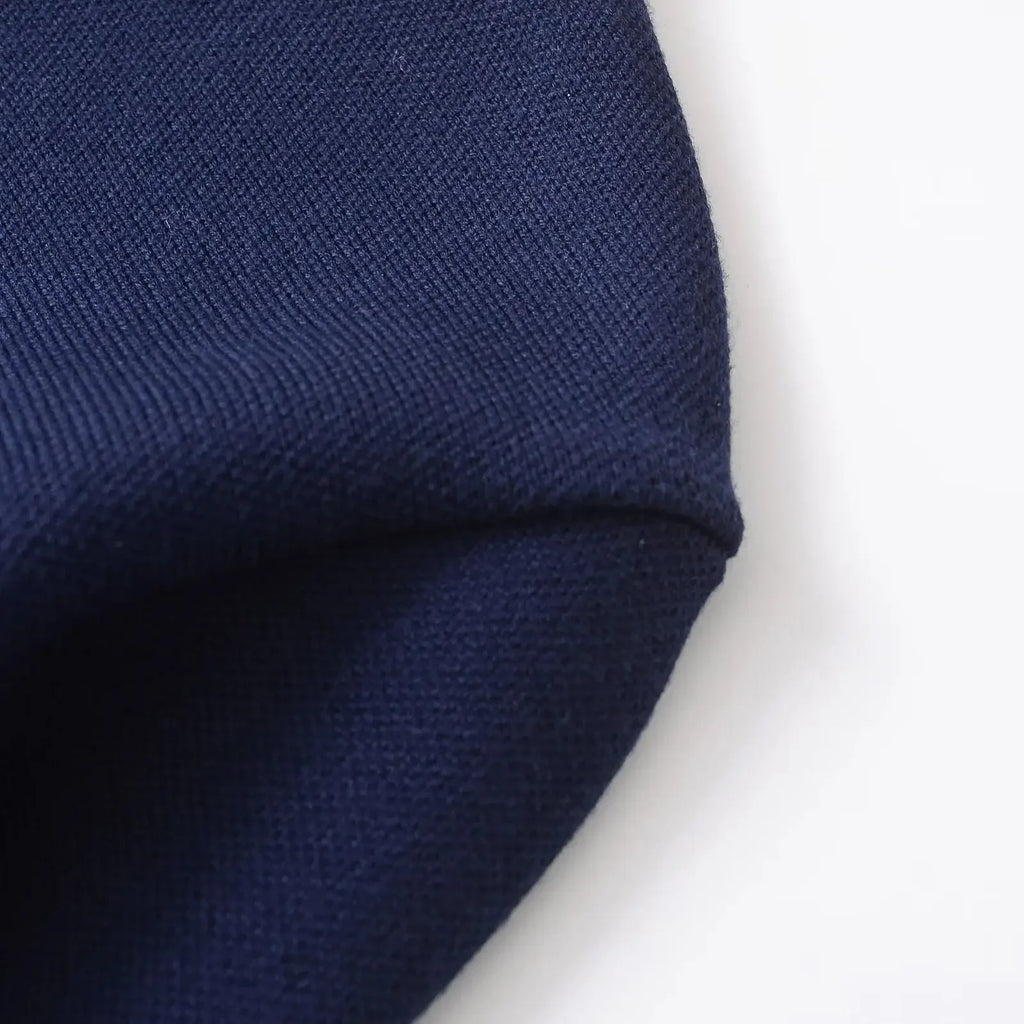 A&A Navy Knit Flare Hem Long Sleeve Cardigan