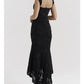 A&A Off Shoulder Lace Ruffle Maxi Dress