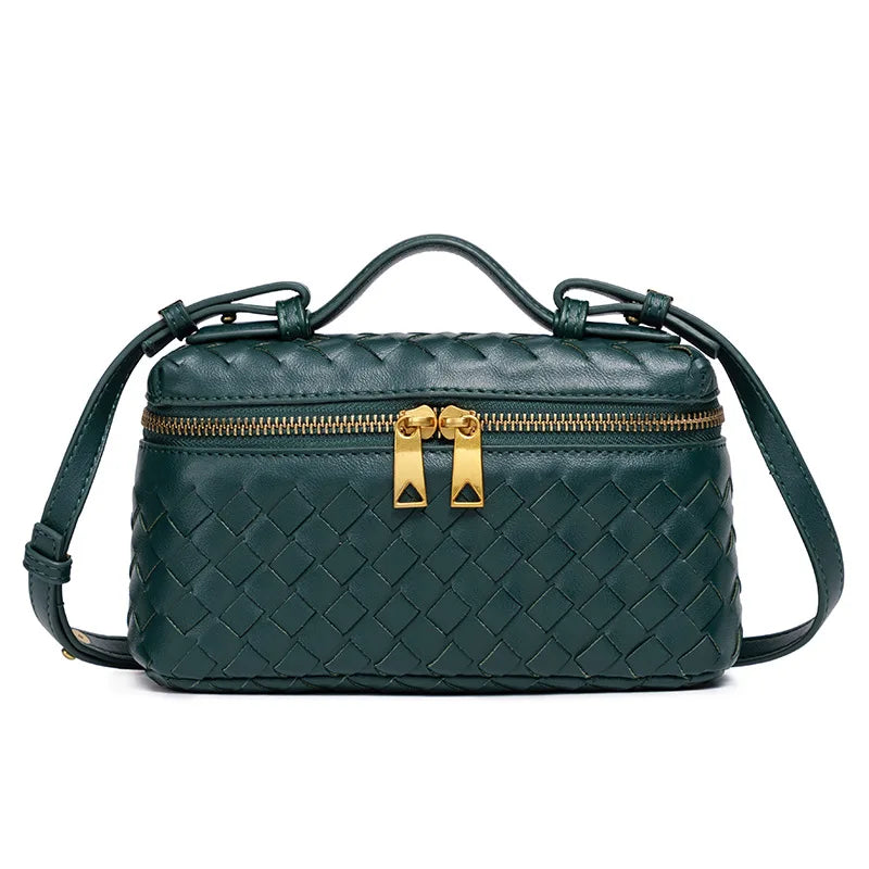 A&A Hanna Woven Top Handle Crossbody Bag