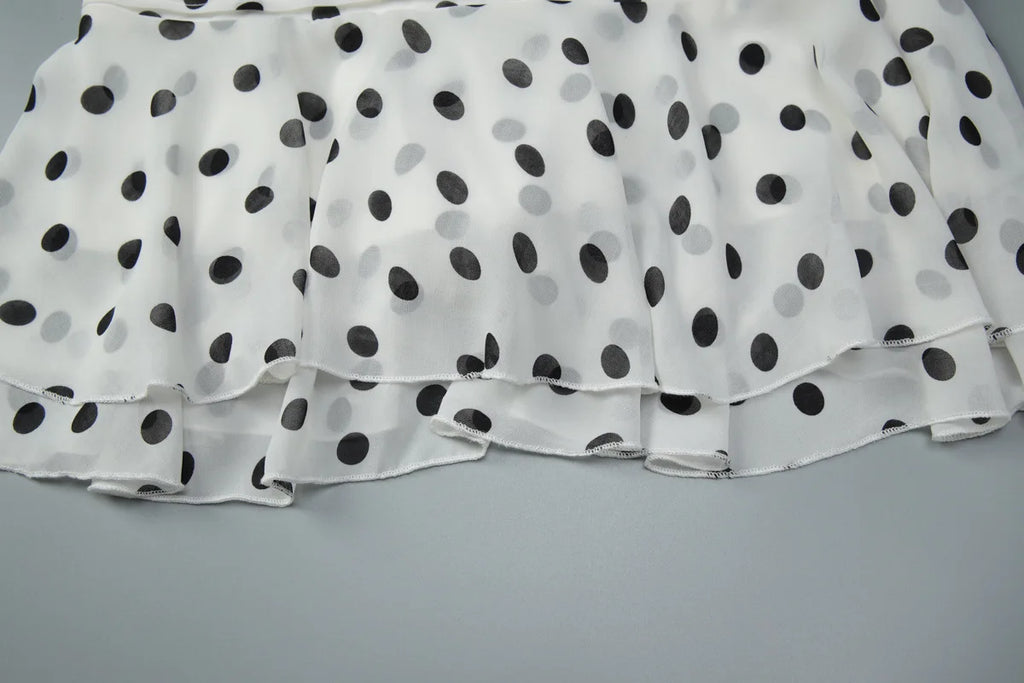 A&A Vela Backless Ruffled Halter Neck Pleated Dress