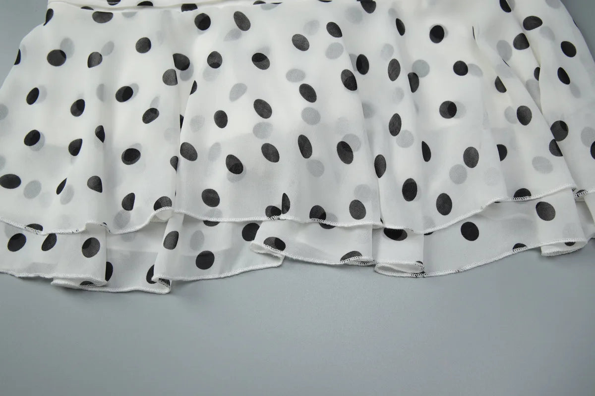 A&A Vela Backless Ruffled Halter Neck Pleated Dress