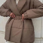 A&A Winter Belted-Up Pocket Parka Coat