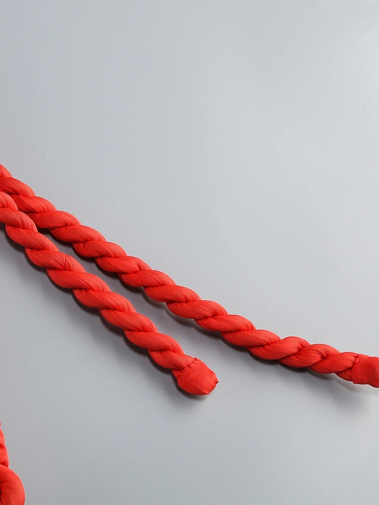 A&A Kaelis One Shoulder Twist Knot Draped Mini Bodycon Dress