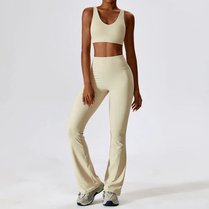 A&A Flexi Flare Leggings & Halter Tank Top Set