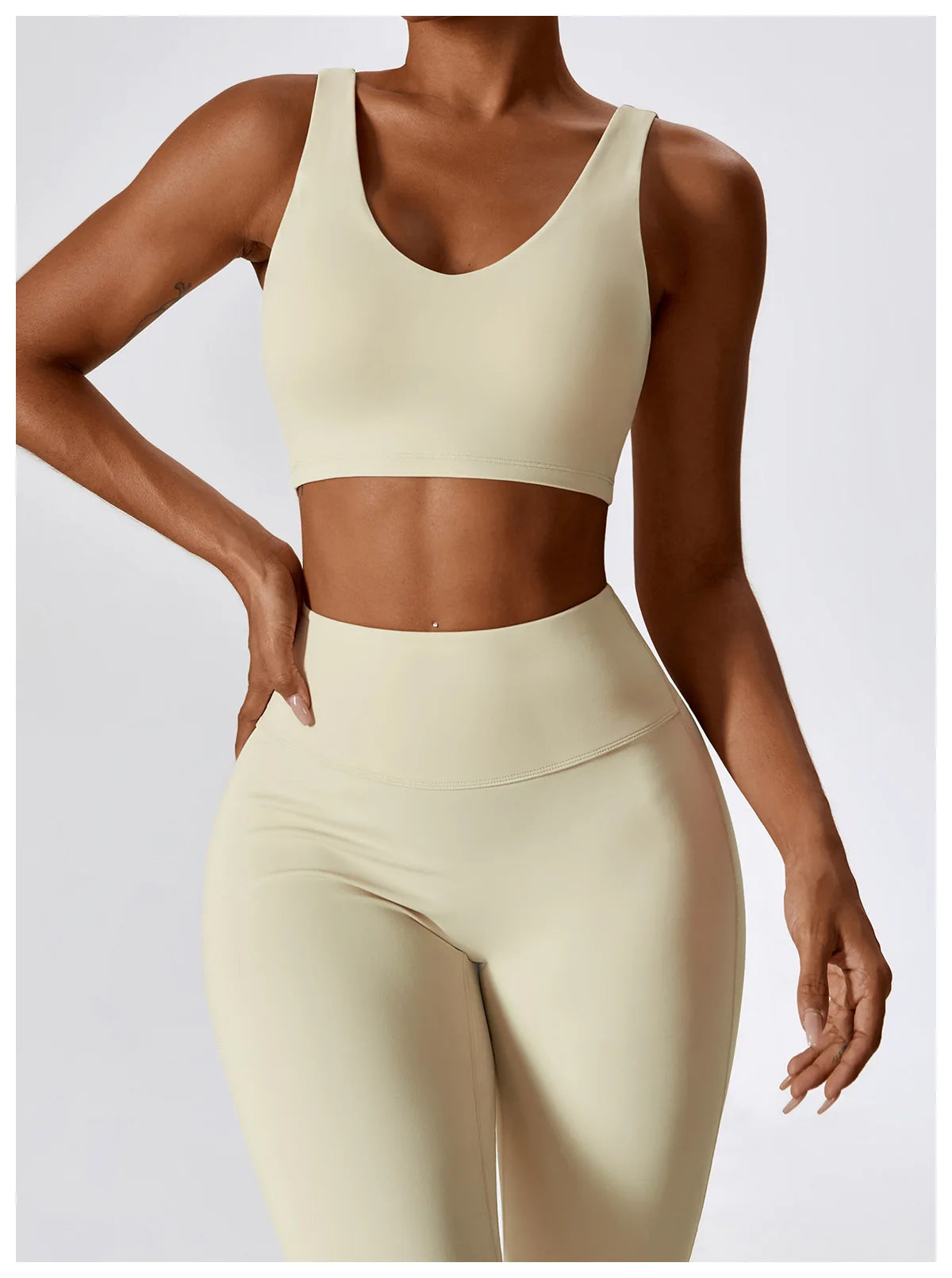 A&A Flexi Flare Leggings & Halter Tank Top Set