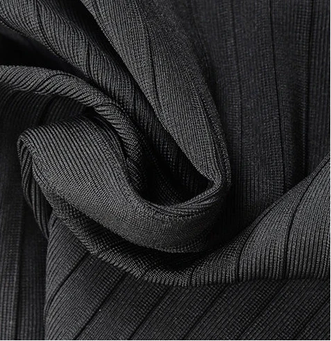 A&A Liora Criss Cross Long Sleeve Midi Bandage Dress