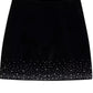 A&A Sequined Velvet Mini Skirt