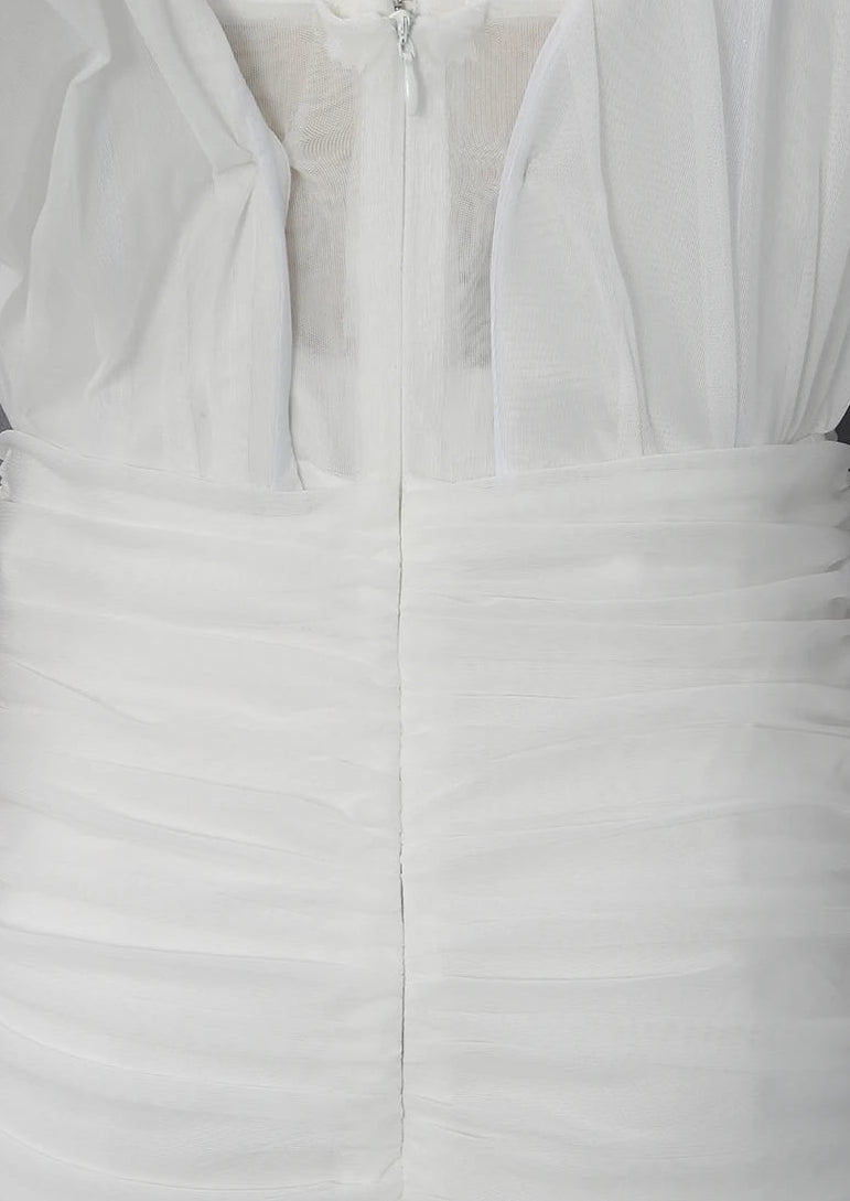 A&A Soleil One Shoulder Ruched Mini Dress