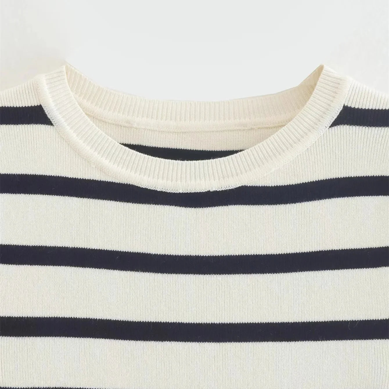 A&A Basic Striped Knitted Top