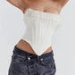 A&A Luxe Pearl Beaded Corset Top