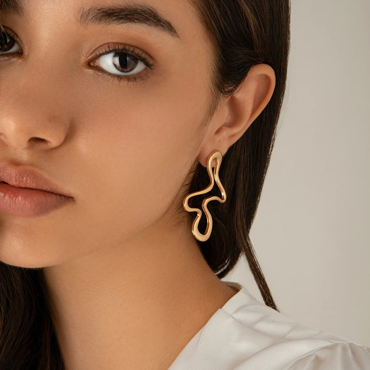 A&A Waterdrop Geometric Earrings