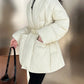 A&A Pola Shawl Collar Belted Wait Puffer Coat