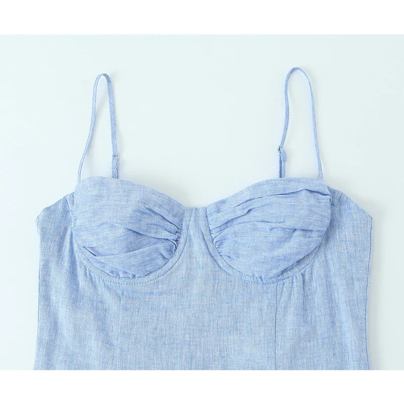 A&A Arielle Bustier A-Line Midi Dress