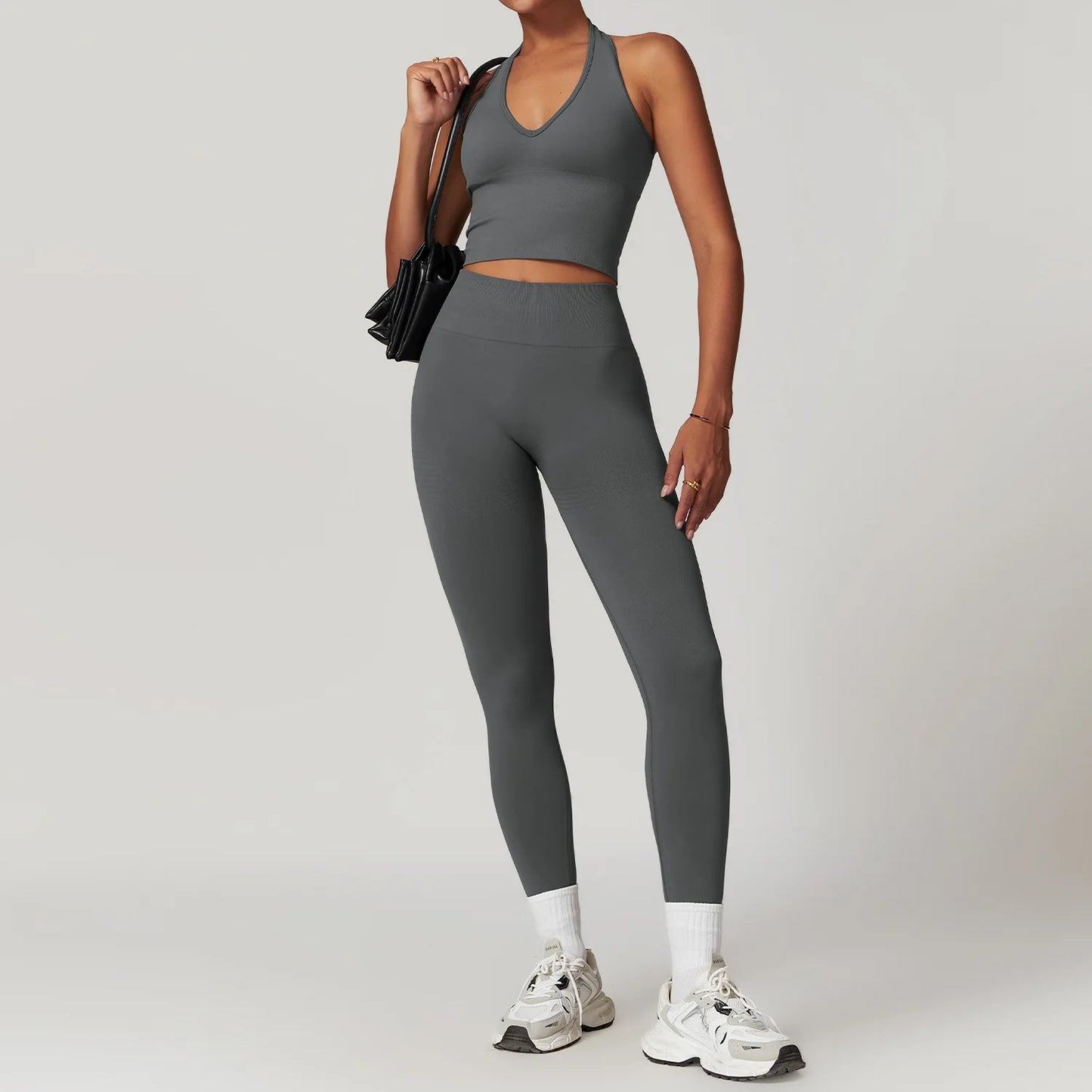 A&A ProSculpt Halter Top & Scrunch Leggings Set