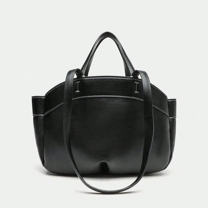 A&A Anna Faux Leather Tote Shoulder Bag