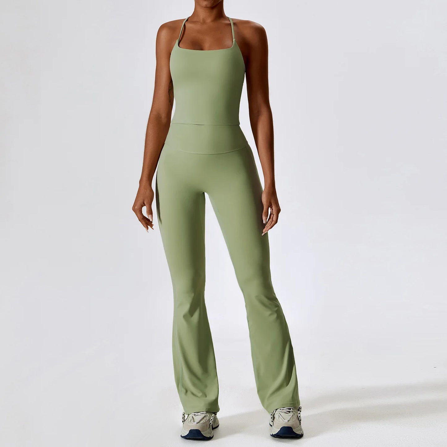 A&A Flexi Flare Scrunch Leggings & Cami Top Set