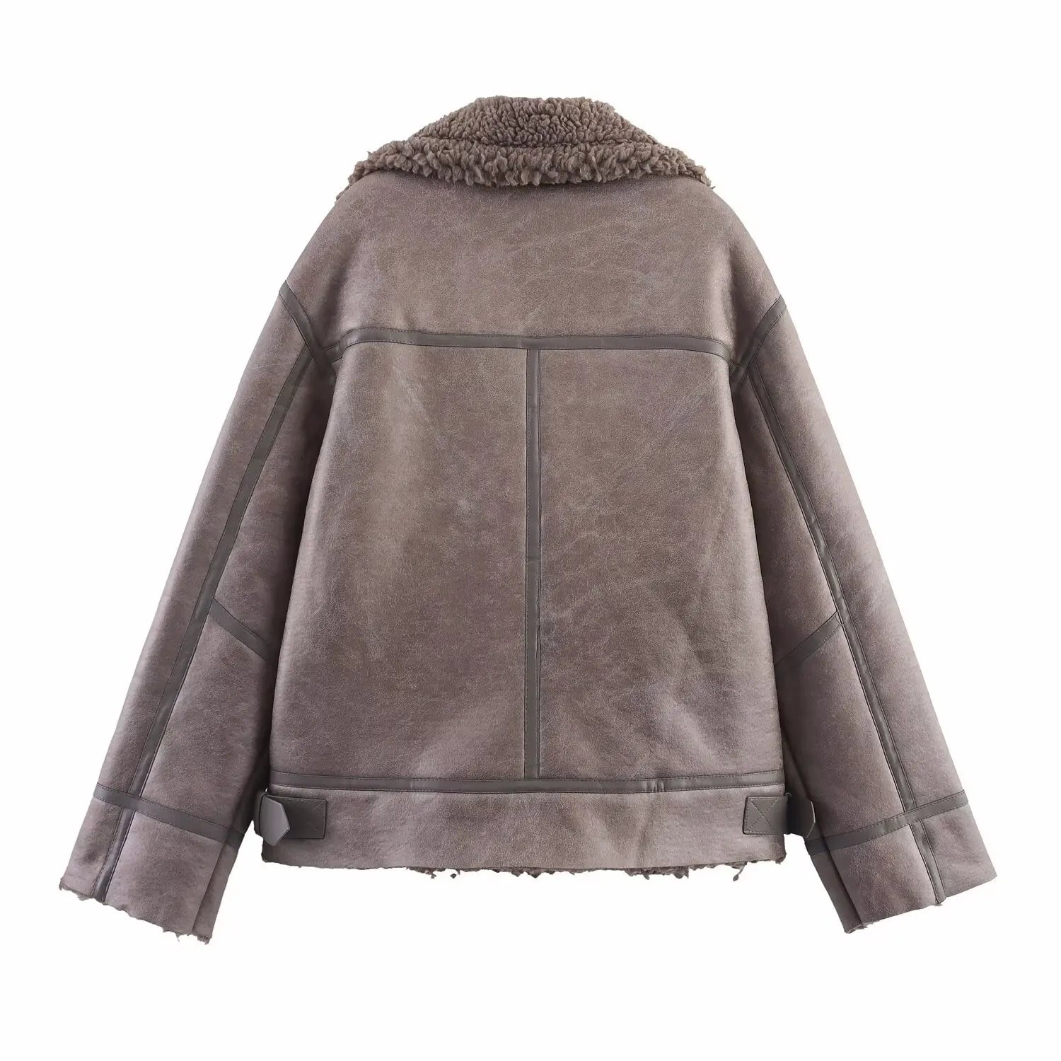 A&A Tolisa Collared Shearling Jacket
