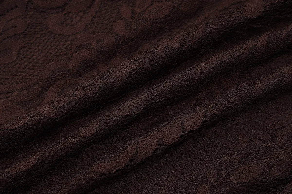 A&A Zinnia Lace Crop Top & Draped Mini Skirt Set