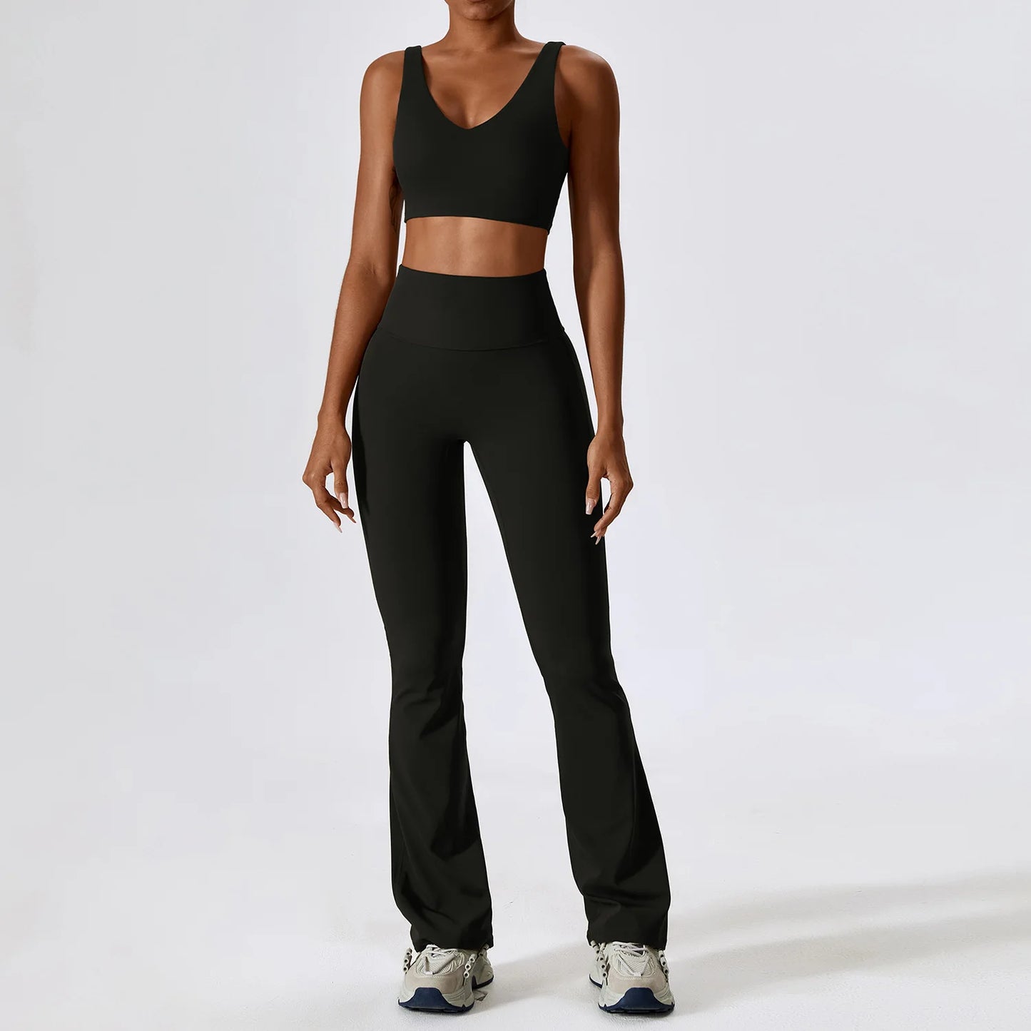 A&A Flexi Flare Leggings & Halter Tank Top Set