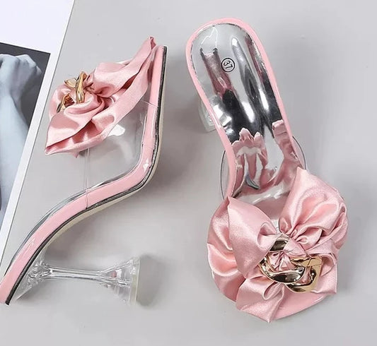 A&A Butterfly-knot Clear Heels