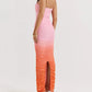 A&A Gradient Strapless Maxi Bodycon Dress