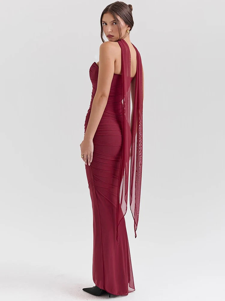 A&A Luxe Strapless Bodice and Maxi Skirt Set