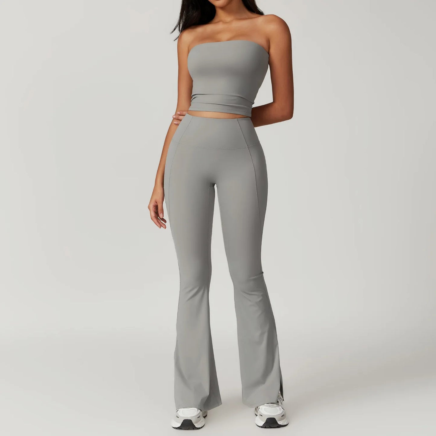 A&A Flexi Bandeau Top & Flare Leggings Set