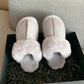 A&A Fur Slip on Platform Slides