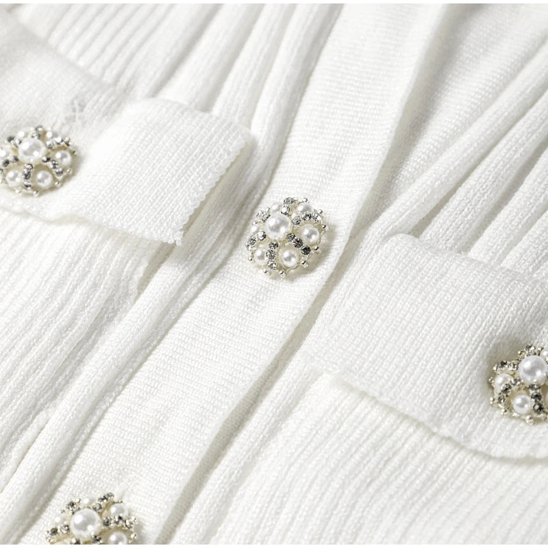 A&A Onua Knitted Button Pockets Maxi Dress