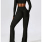 A&A Flexi Flare Scrunch Leggings & Long Sleeve Crop Top Set