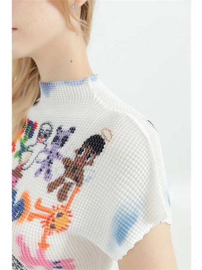 A&A Y2K Harajuku Graphic Print Top