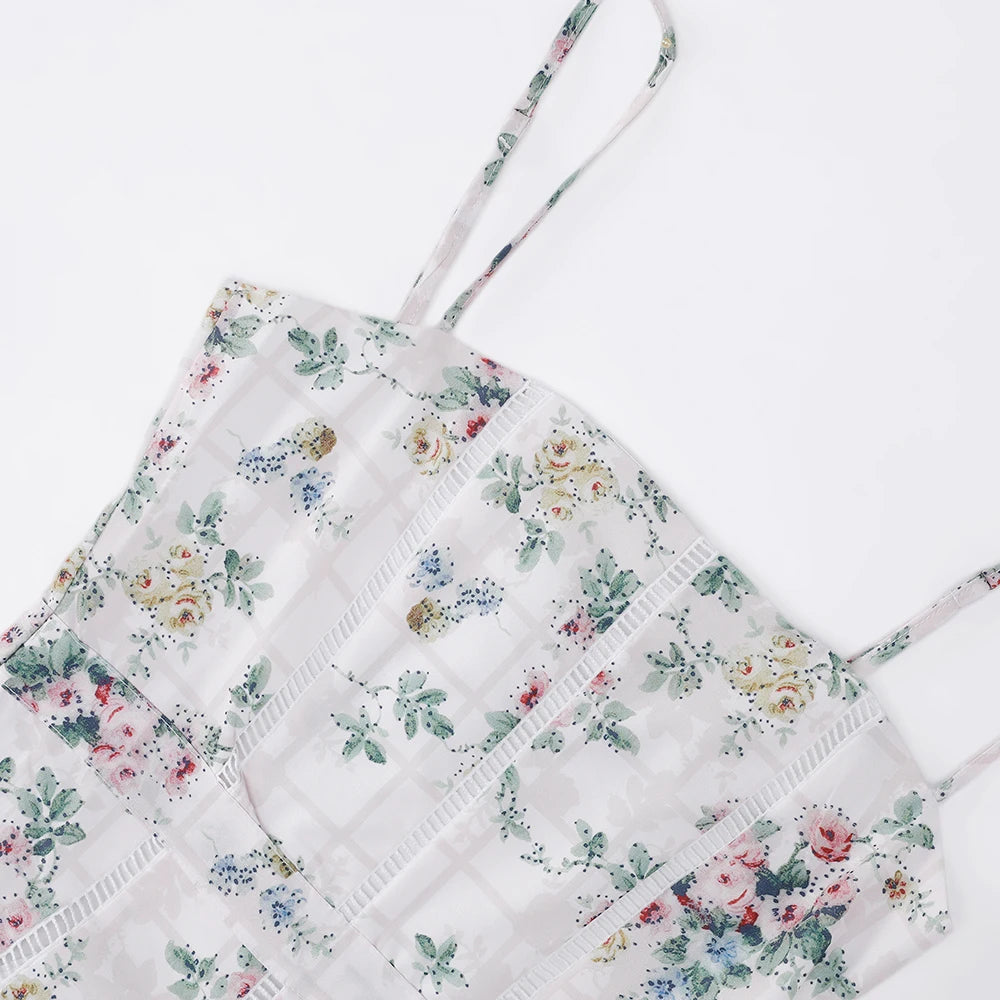A&A Eunice Midaxi Elegant Floral Print Sundress