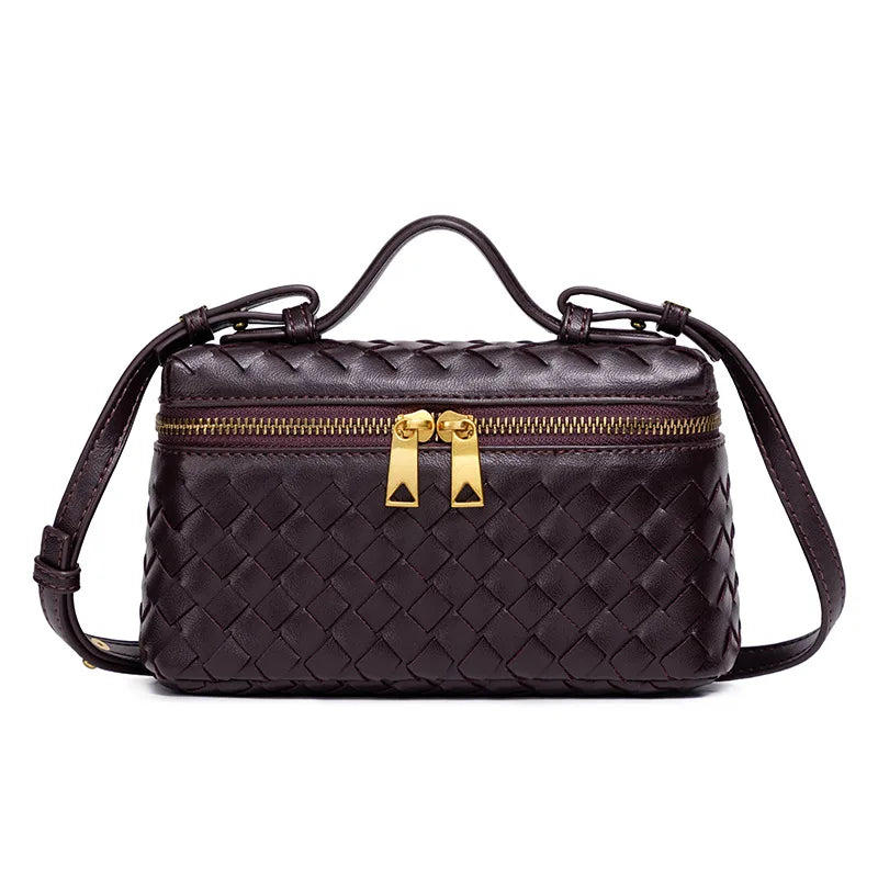 A&A Hanna Woven Top Handle Crossbody Bag