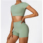 A&A Flexi Crop Top & Shorts Set