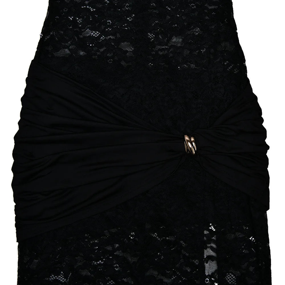 A&A Christine Black Lace Hollow Out Maxi Dress ARIELLA & AYANA A&A Christine Black Lace Hollow Out Maxi Dress ARIELLA & AYANA