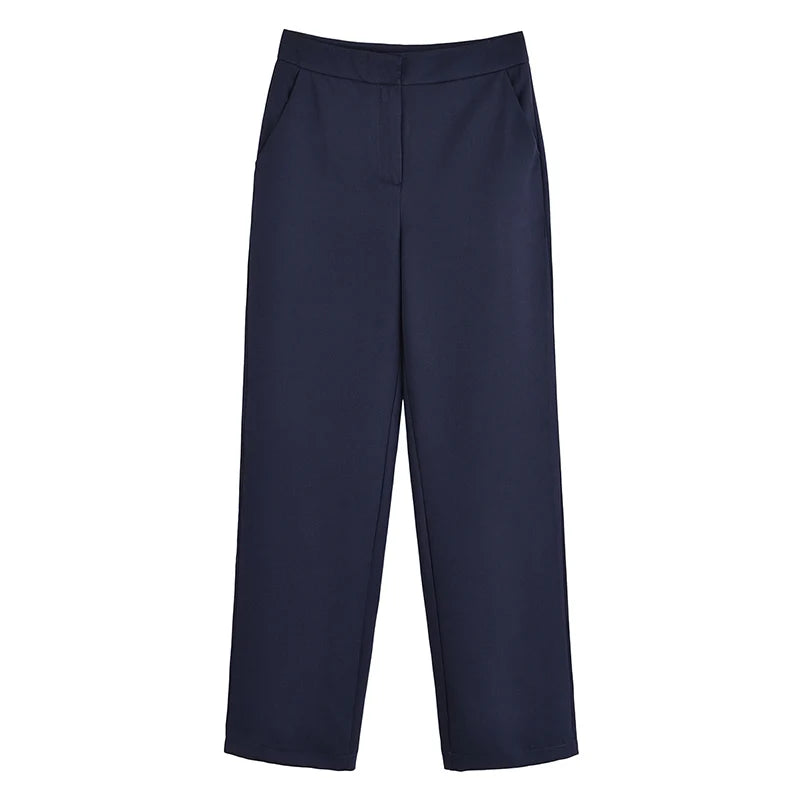 A&A Double-Breasted Sleeveless Vest with White Trim and Trouser Set