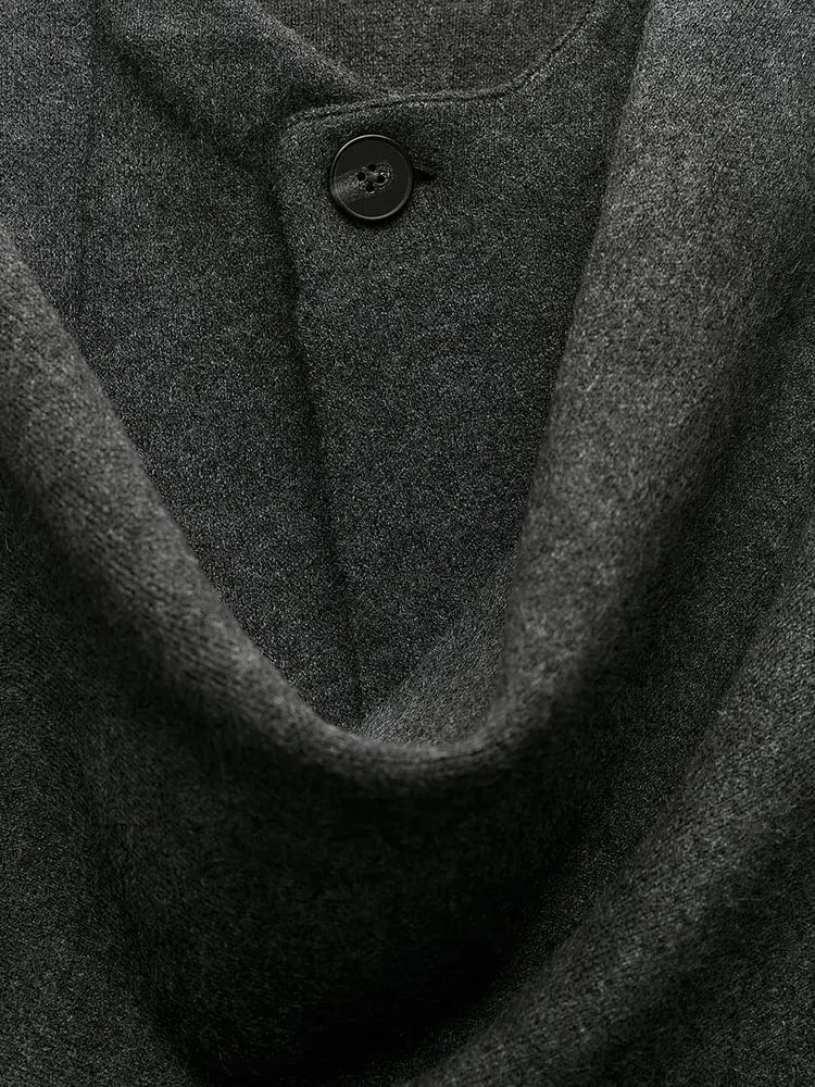 A&A Woolen Trench Scarf Collar Coat