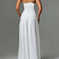 A&A High Split One Shoulder Strap Backless Maxi Dress