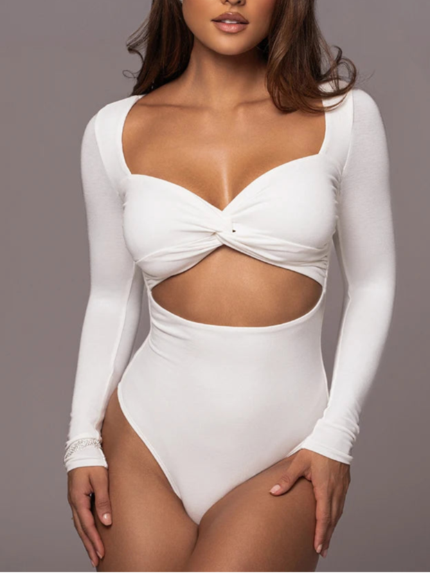 A&A Cut Out Long Sleeve Bodysuit