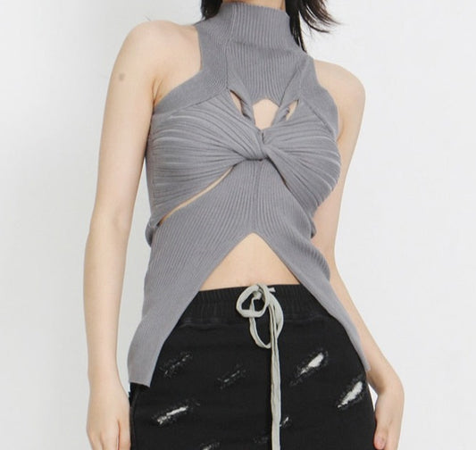 A&A Twisted Cut Out Top