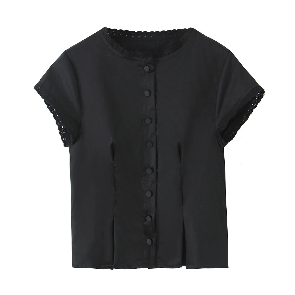 A&A Elarine Shirt Top & A-Line Mini Skirt Set